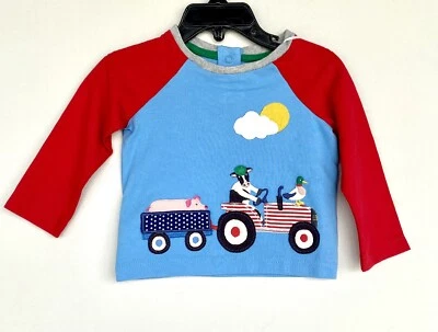 Mini Boden Baby Boden Aplique de Animales de Granja y Tractor LS Top. Precio 3-6 M $28 Foto 1 de 4