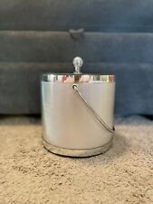 Vintage Elegance By Kraftware Retro Silver Chrome Insulated Ice Bucket