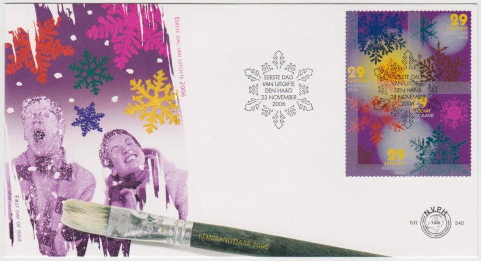 Netherlands FDC 2006, Snow Crystals, mint - Image 1 of 1