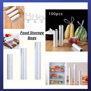 Plastic Food Bags on a Roll Clear Food Storage Bag - Picture 1 of 11
