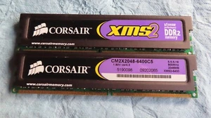 LOT OF 3 Corsair XMS 2GB DIMM 800 MHz 6400C5 DDR2 Memory - Picture 1 of 2