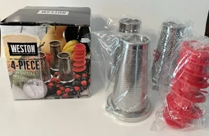 Weston 4-Piece Accessory Kit Strainer & Sauce Maker Set NEW OPEN BOX - Picture 1 of 5