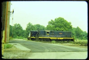 Original Railroad Slide OSLD CS&SB 1508 Diesels Michigan City IN 9/76 - Picture 1 of 1