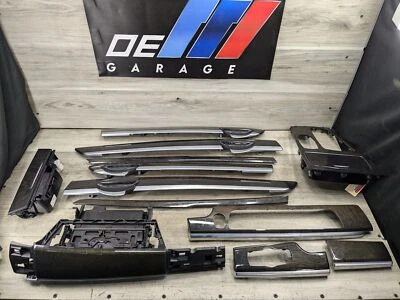 *NOTA* 13-15 OEM BMW F02 750 console central painel porta guarnições conjunto de madeira - Imagem 1 de 4