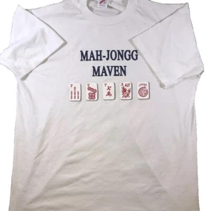 Vintage Mahjong Maven Single Stitch Shirt Mah-Jong XL - Bild 1 von 6