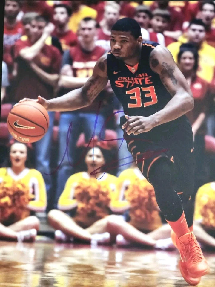 Vaqueros de la Universidad Estatal de Oklahoma 8x10 firmados por Marcus Smart 🏀 Celtics🏀Grizzlies Foto 1 de 1