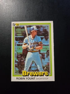 ROBIN YOUNT 1981 DONRUSS BASEBALL CARD #323 MILWAUKEE BREWERS - Picture 1 of 2