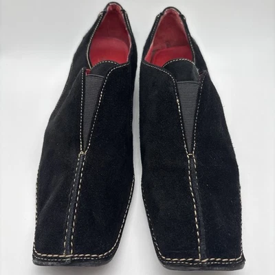 Mocasines mocasines de gamuza negros para mujer Aerosoles, talla 8,5 Foto 1 de 4