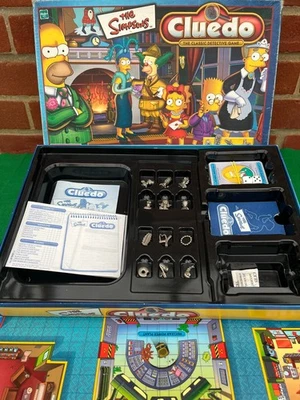 The Simpsons Cluedo mystery detective board game  - Contents 100% Complete & VGC - Image 1 of 4