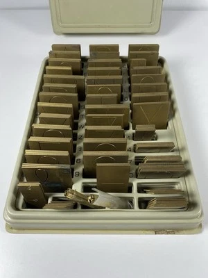 New Hermes Brass Engraving - 2.5 Inch Fonts Alphabet & Numbers - Image 1 of 4