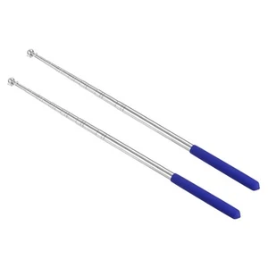 2Pack 5FT Telescopic Handheld Flagpoles Portable Tour Teacher Flag Pole Blue - Picture 1 of 6