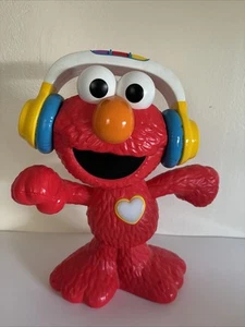 Sesame Street Elmo "Let's Dance" Hasbro Musical RED Elmo w/Headphones WORKS - Picture 1 of 7