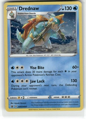 Drednaw Promo SWSH: Sword & Shield Promo Cards SWSH047 NM - Image 1 of 2