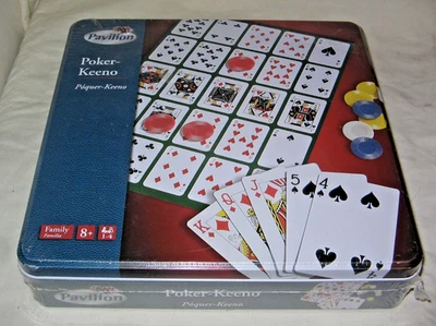 Pavilion Poker- Keno Game, 2008 with tin MIB New Toys R us Classic Casino game - Image 1 of 3