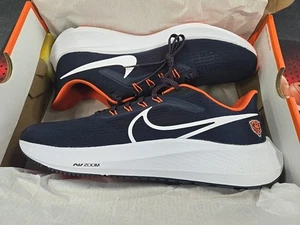 Size 10.5 Nike Zoom Pegasus 39 Bears Chicago Marine Blue Pair Shoes New In Box - Picture 1 of 16