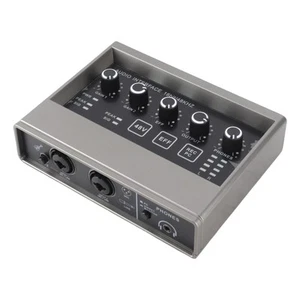 48V Live Sound Card With DSP Reverb Sound Card Mixer For Computer Smartphone FY - Afbeelding 1 van 22