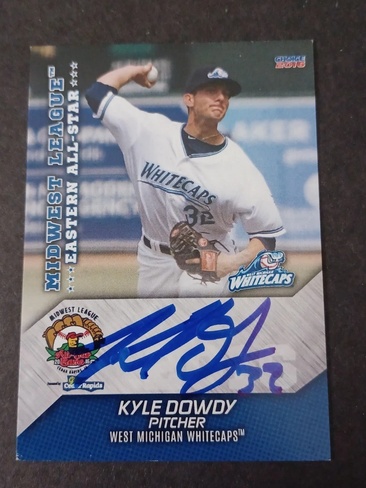 Kyle Dowdy Signed 2016 Midwest League All-Star - West Michigan Whitecaps - Image 1 of 1