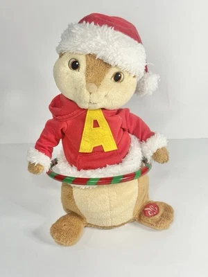 Alvin Chipmunk Singing Hula Hoop Christmas  Plush  2012 Sings NO Animation Video - Image 1 of 4