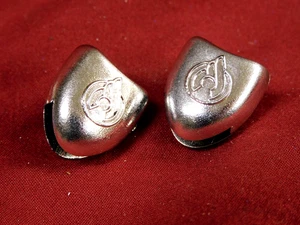 1 Pair New Old Stock Vintage Cinelli Chrome Toe Strap Buttons Free US Shipping - Picture 1 of 2