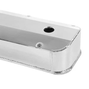 2PCS Fabricated Aluminum Tall Baffled Valve Covers 6355 Polishing For BB BBF SLS - Picture 1 of 22