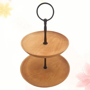  Solid Wood Dried Fruit Cake Tray Living Room Fruit Dessert Tray Snacks Dish for - Picture 1 of 11