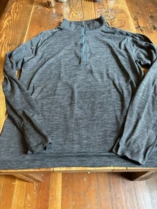 Lululemon 1/4 Zip Performance Pullover Long Sleeve Shirt Mens Size XL Gray - Picture 1 of 8