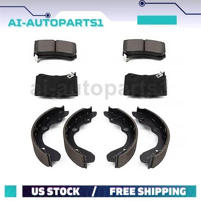 For 1995-1996 Mazda Protege Front Brake Pads Kit & Rear Brake Shoes - Image 1 of 4