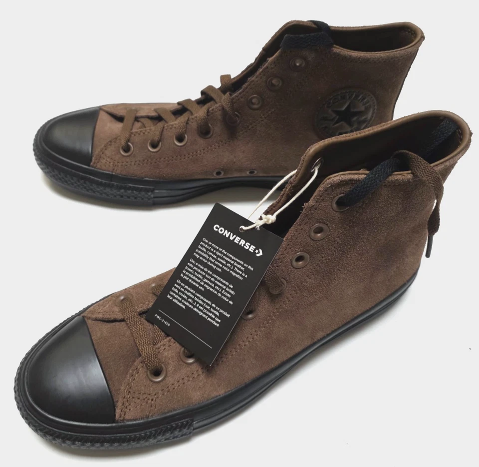 Zapatos de skate Converse CONS CTAS Pro Hi A14319C de gamuza con conexión a tierra/negros - Nuevos con caja Foto 1 de 4