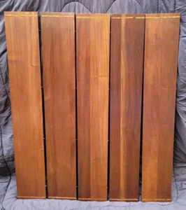 Antique Mahogany Table Leaves With Holder Box 5 Leaves - Picture 1 of 8