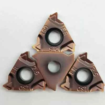10PCS 16ERM 2.5ISO LF6018 Indexable CNC carbide threading inserts for stainless - Image 1 of 4