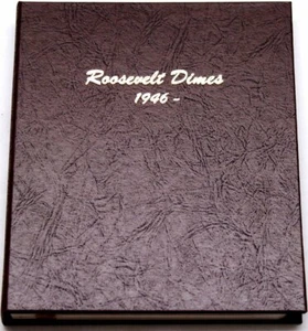 Álbum Dansco 7125 monedas de diez centavos Roosevelt 1946-2047 libro de monedas P & D 10 centavos - 5 PÁGINAS - Imagen 1 de 6