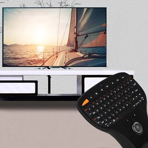 N5901 Qwerty Keyboard Trackball 2.4G Wireless Mini Usb Multimedia Keyboard For T - Picture 1 of 22