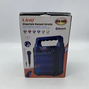 Altoparlante Speaker Cassa Bluetooth Linq Kts-1085 Radio FM Lettore TF Usb - Zdjęcie 1 z 3