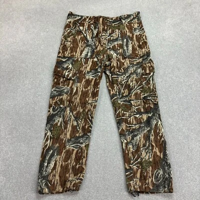 Realtree Trousers Adult Medium Brown Camo Workwear Baggy Sweatpants USA Mens - Image 1 of 4