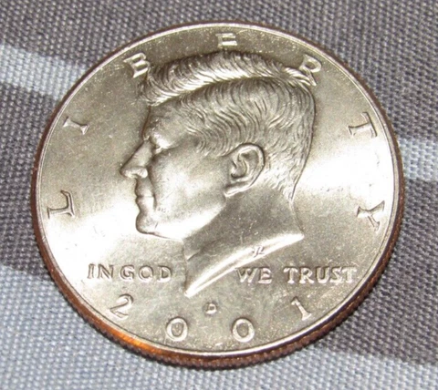 Rare 2001 D Mint Mark Kennedy Half Dollar Not Intended For Circulation BU UNC Cover