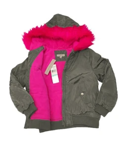 Calvin Klein Girls' Hooded Jacket Moss - Picture 1 of 1