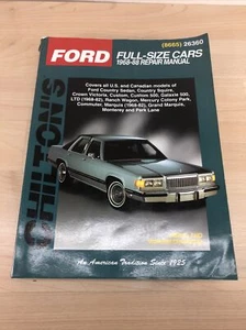 Chilton's: Ford Full Size Cars 1968-88 Repair Manual ISBN 0801974704 35675086653 - Picture 1 of 9