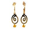 Pandora Gold Swirl Drop Earrings in 14k Yellow Gold