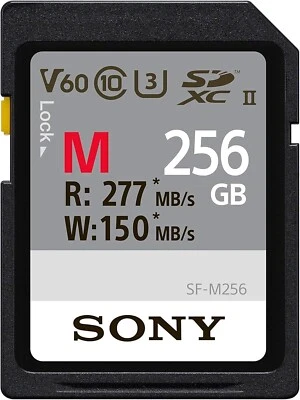 Sony 256GB M Series SDXC Card UHS-II V60, 277MB/s - Image 1 of 2