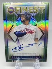 2022 Topps Finest Flashbacks XANDER BOGAERTS On Card Auto /25 Red Sox SSP