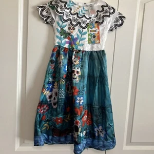 Ikali Girls Costume Day of the Dead Dress Up 3-4T  C33 - Picture 1 of 8