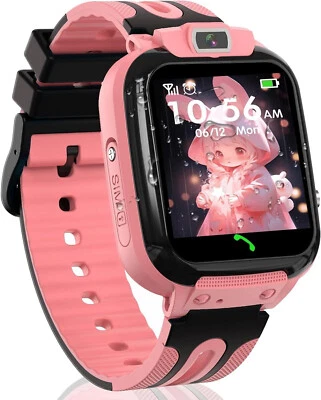 Smartwatch Kinder Telefonfunktion GPS Tracker SOS Armbanduhr für iPhone Samsung - Bild 1 von 4