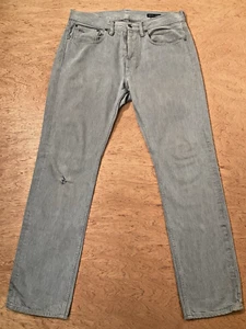 Polo Ralph Lauren Jeans Men 32x30 Gray Slim Straight Denim Buttonfly Classic - Picture 1 of 17
