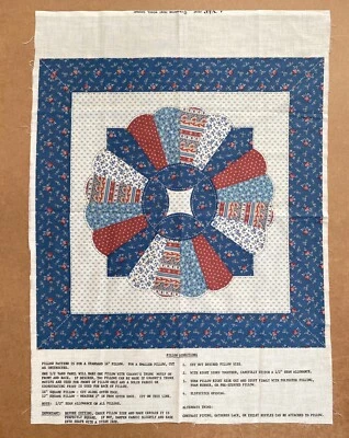 Синяя тканевая панель передней подушки Dresden 16 дюймов Cranston VIP 80-е 90-е - Изображение 1 из 4