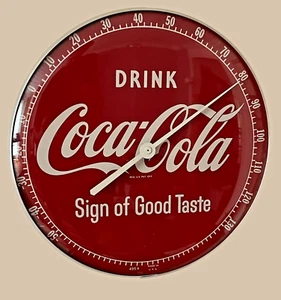 Drink Coca Cola "Sign of Good Taste" 495A 12" MCM Advertising Thermometer NICE - Picture 1 of 7