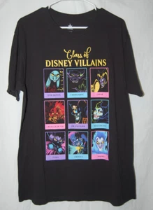Disney Villains Licensed T Shirt “Class Of Disney Villains” Yearbook Style Sz. L - Picture 1 of 3