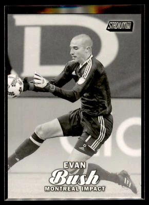 2017 Topps Stadium Club MLS Soccer BLACK & WHITE #86 Evan Bush - Montreal Impact - Image 1 of 2
