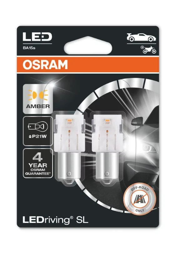 LEDriving SL 7506DYP-02B Non ECE Amber OSRAM P21W - Image 1 of 1
