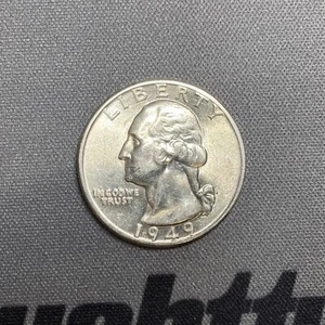 1949D Washington Silver Quarter - Picture 1 of 10