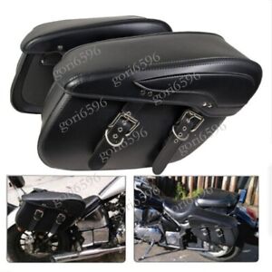 Motorcycle Saddle Bags Saddlebag Luggage Bag Fit For Honda Shadow VT750 VT1100